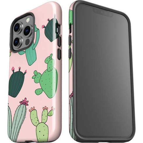 Cactus Print iPhone 15 Pro Impact Case